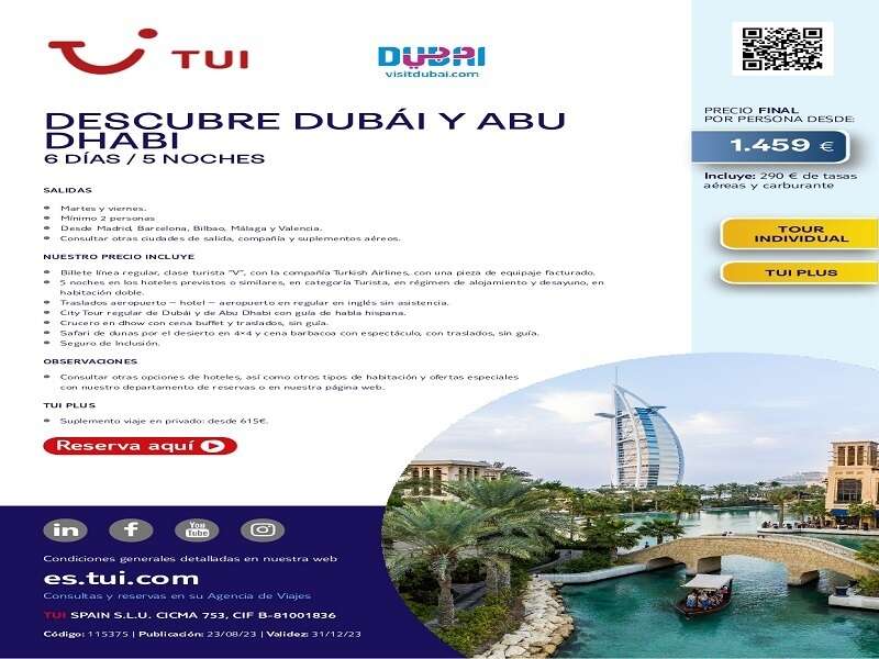  DESCUBRE DUBAI Y ABU DHABI