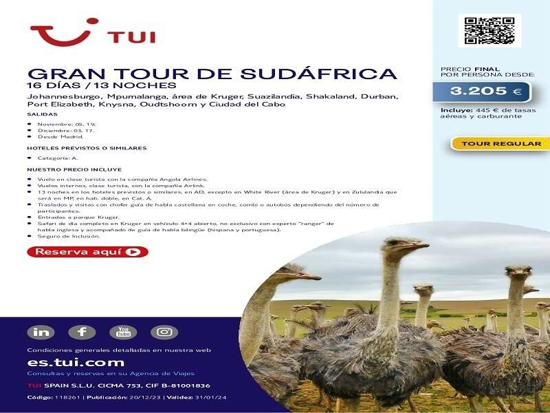 GRAN TOUR DE SUDAFRICA