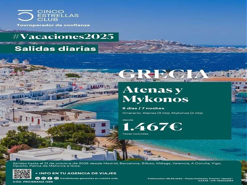 Atenas y mykonos 